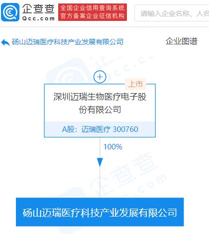 邁瑞醫療布局軟件新賽道 4億元成立科技產業發展公司，專注軟件開發與銷售